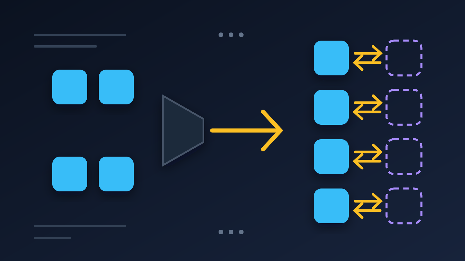 Diagram: egy négytagú TypeScript enum a fordítás után nyolc kulcsos JavaScript objektummá válik – minden taghoz egy tükörkulcs is készül a reverse mapping miatt